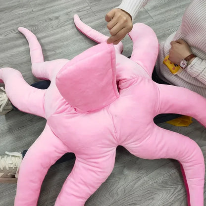 2024 NEW Octopus Cosplay for Newborn Baby Halloween Costumes Pink Cushion Christmas Pillow Romper